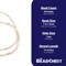 The Bead Chest Cream Tube Natural Wood Beads (7x5mm): Organic Eco-Friendly Wooden Bead Strand for DIY Jewelry, Crafts, Necklace and Bracelet Making